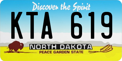 ND license plate KTA619