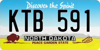 ND license plate KTB591