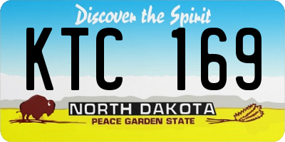 ND license plate KTC169