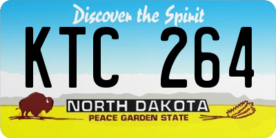 ND license plate KTC264