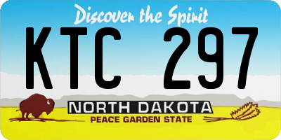 ND license plate KTC297