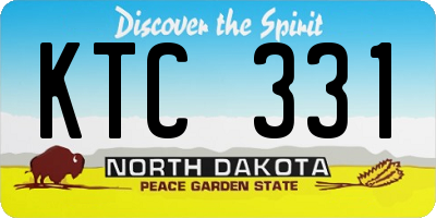 ND license plate KTC331