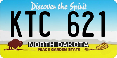 ND license plate KTC621