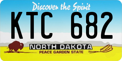 ND license plate KTC682