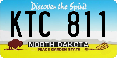 ND license plate KTC811