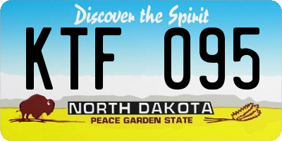 ND license plate KTF095