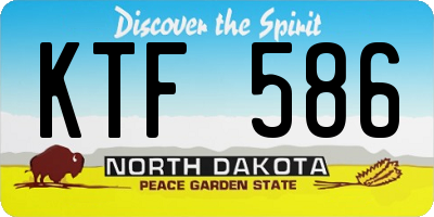 ND license plate KTF586