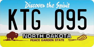 ND license plate KTG095