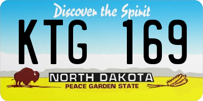 ND license plate KTG169