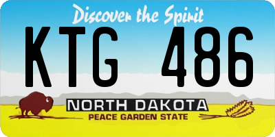 ND license plate KTG486