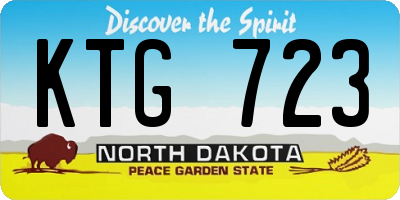 ND license plate KTG723