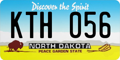 ND license plate KTH056