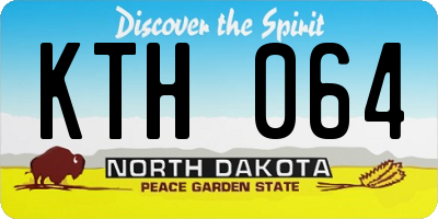 ND license plate KTH064