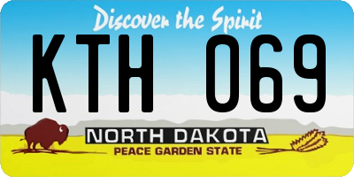 ND license plate KTH069