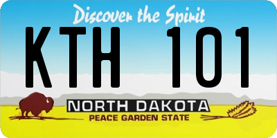 ND license plate KTH101
