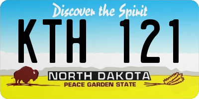 ND license plate KTH121
