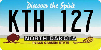 ND license plate KTH127