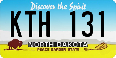 ND license plate KTH131