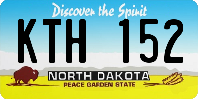 ND license plate KTH152