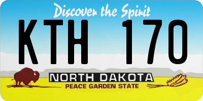 ND license plate KTH170