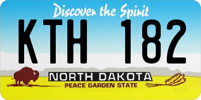 ND license plate KTH182