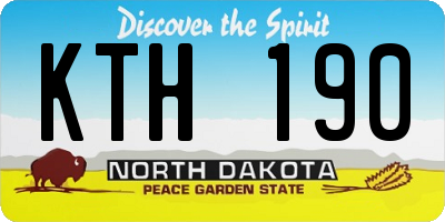 ND license plate KTH190