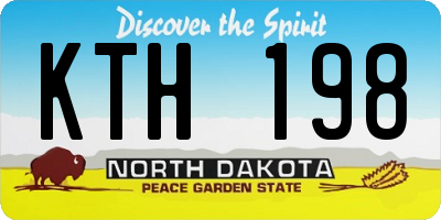 ND license plate KTH198