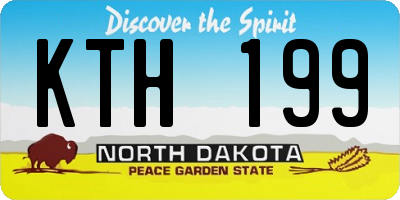ND license plate KTH199