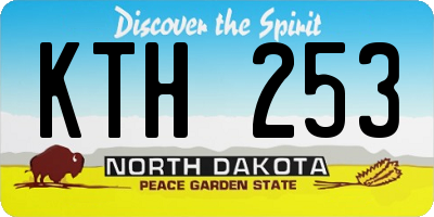 ND license plate KTH253