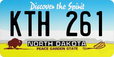 ND license plate KTH261