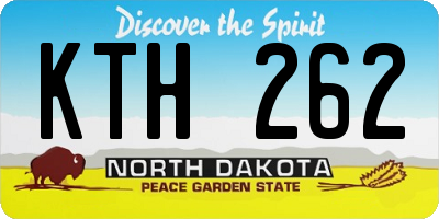 ND license plate KTH262
