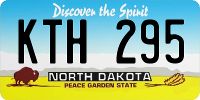 ND license plate KTH295