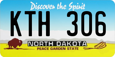 ND license plate KTH306