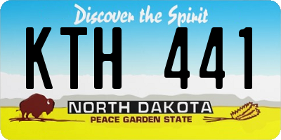 ND license plate KTH441