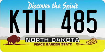ND license plate KTH485