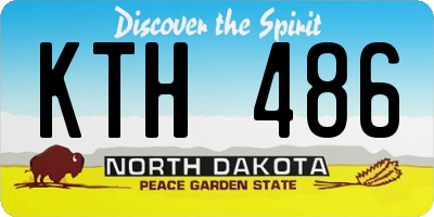 ND license plate KTH486