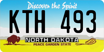 ND license plate KTH493