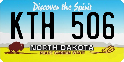 ND license plate KTH506