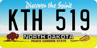ND license plate KTH519