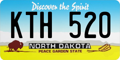 ND license plate KTH520