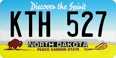 ND license plate KTH527