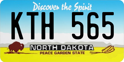 ND license plate KTH565