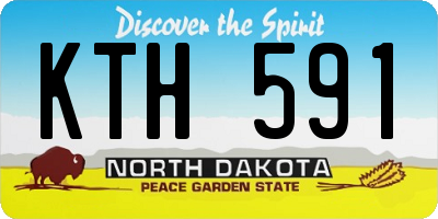 ND license plate KTH591