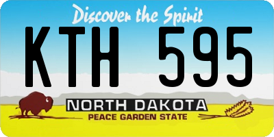 ND license plate KTH595