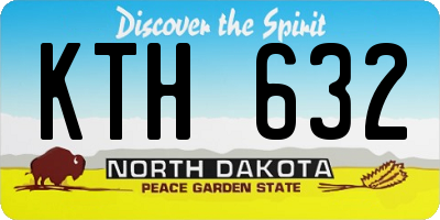 ND license plate KTH632