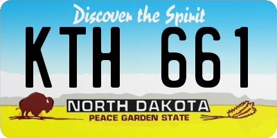 ND license plate KTH661
