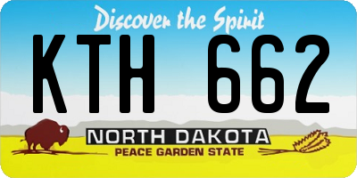 ND license plate KTH662