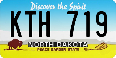 ND license plate KTH719