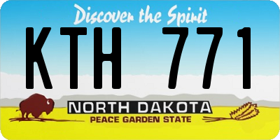 ND license plate KTH771