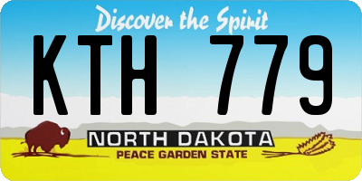 ND license plate KTH779